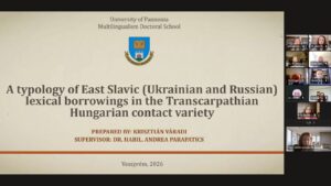 Співробітник Науково-дослідного центру імені Антонія Годинки Крістіян Вараді здобув науковий ступінь доктора філософії